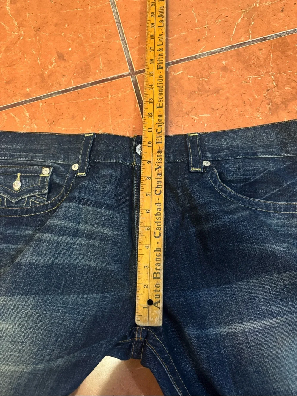 True Religion Men's Dark Blue Bootcut Jeans